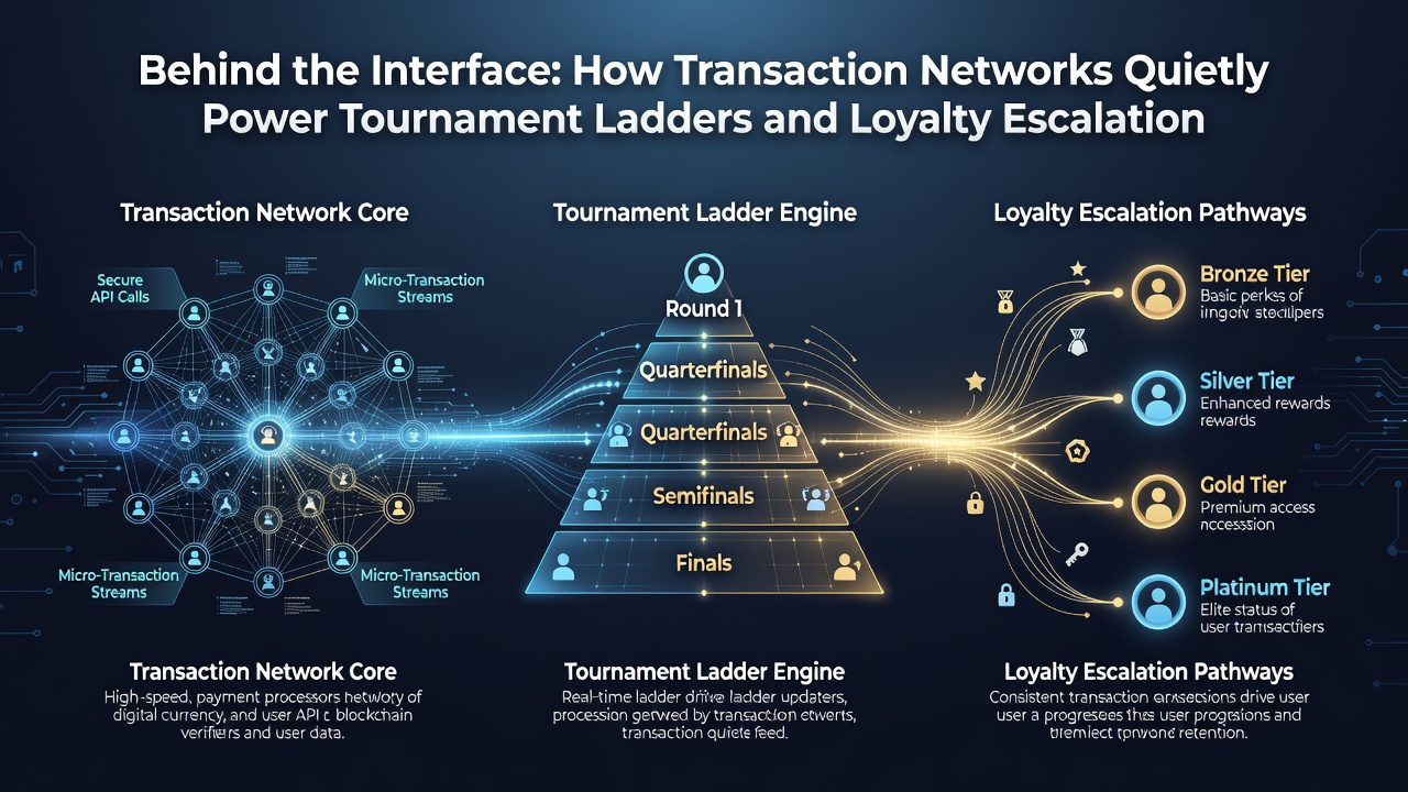 Loyalty escalation pathways powered by backend transaction flows in gaming ecosystems