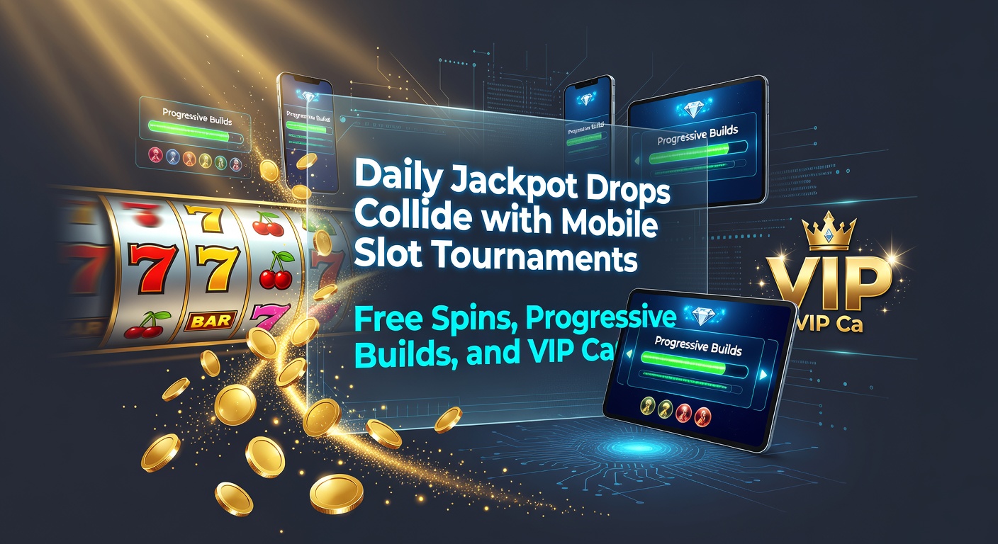 Dynamic graphic of progressive jackpot meter filling rapidly next to a VIP cashout button and free spins wheel on a mobile device