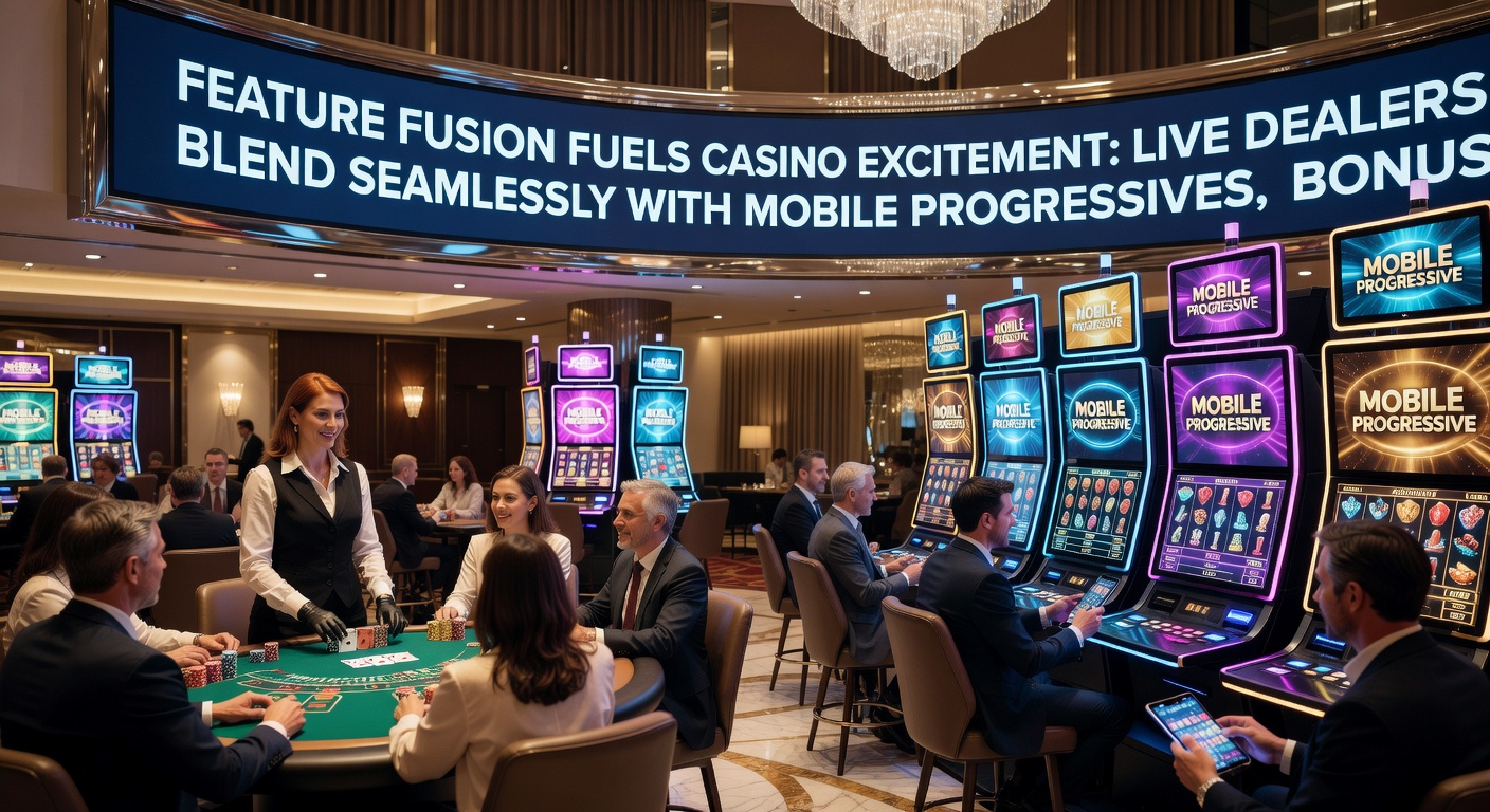 Close-up of a mobile phone screen displaying a live dealer roulette table with overlay progressive jackpot meter, bonus drop alert, and tournament grid leaderboard