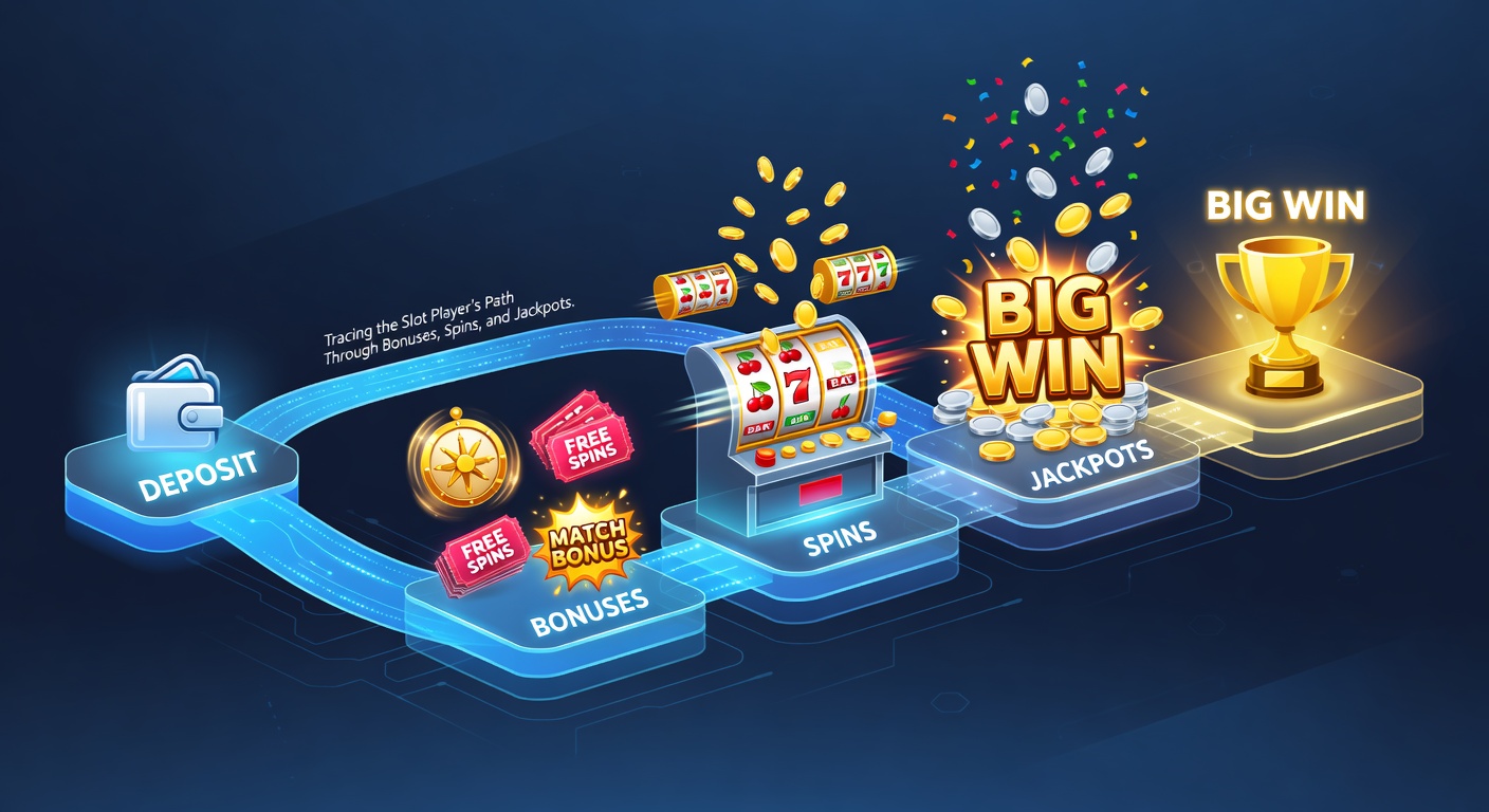 Player celebrating a massive jackpot hit on a progressive slot machine, coins exploding from the screen amid flashing lights and bonus multipliers