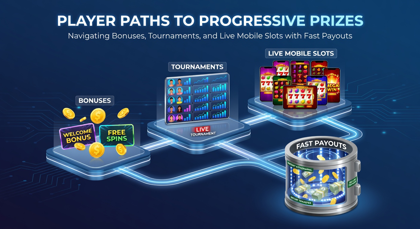 Vibrant casino scene showing players on mobile devices chasing progressive jackpots amid tournament leaderboards and bonus spins