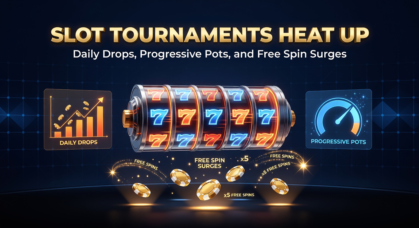 Dynamic scene of progressive jackpot meter climbing rapidly beside a crowd of excited slot players during a tournament frenzy